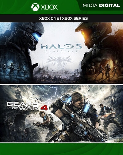 Pacote Gears of War 4 e Halo 5 Guardians - Xbox One / XS - Mídia Digital