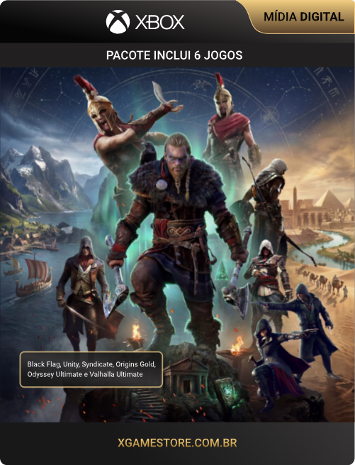 Pacote Assassin's Creed Collection - 6 Jogos Incluídos