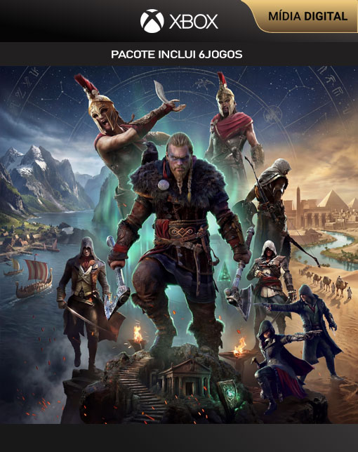 Pacote Assassin's Creed Collection - 6 Jogos Incluídos