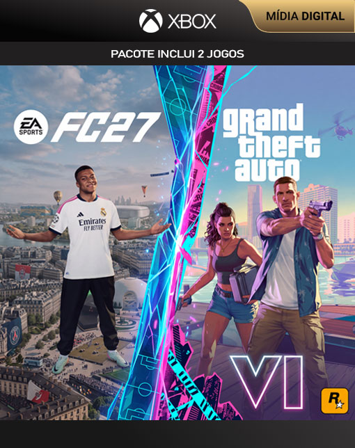 Pacote GTA 6 + FC 27 - 2 Jogos Inclusos