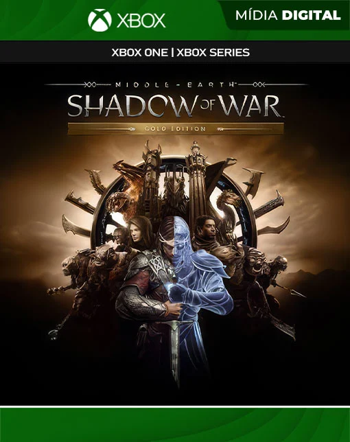 Terra média Sombras da Guerra Edição Ouro Xbox One / XS Mídia Digital