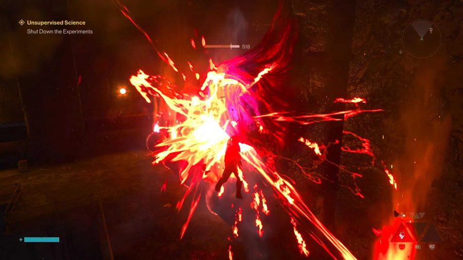 Bolsa de magma a ser destruida em Control Resonant
