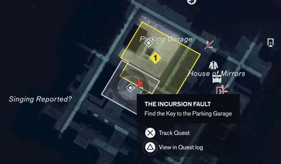 Localizacao da lavanderia no mapa de Control Resonant