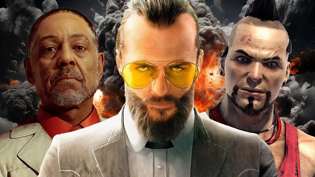 Anton Castillo, Joseph Seed e Vaas Montenegro, viloes de Far Cry