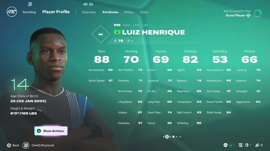 Luiz Henrique em EA Sports FC 27