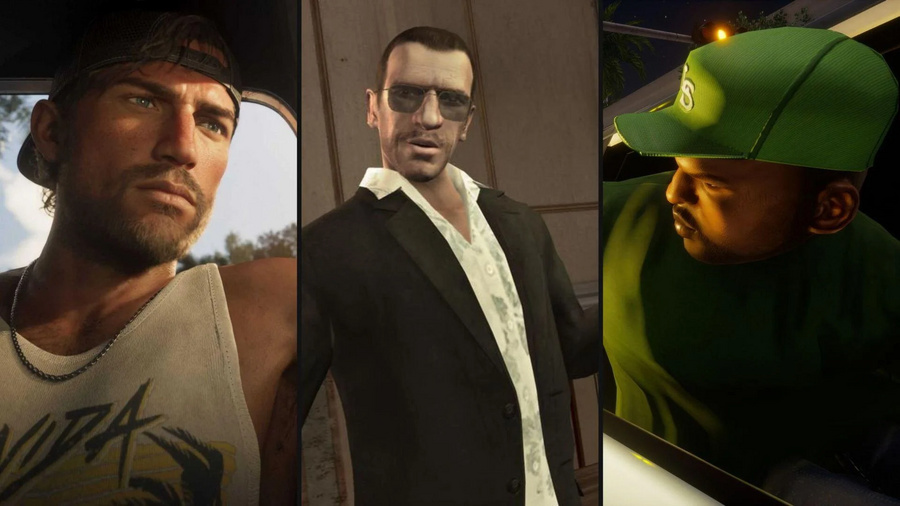 Cena de Grand Theft Auto VI mostrando o estilo visual do jogo